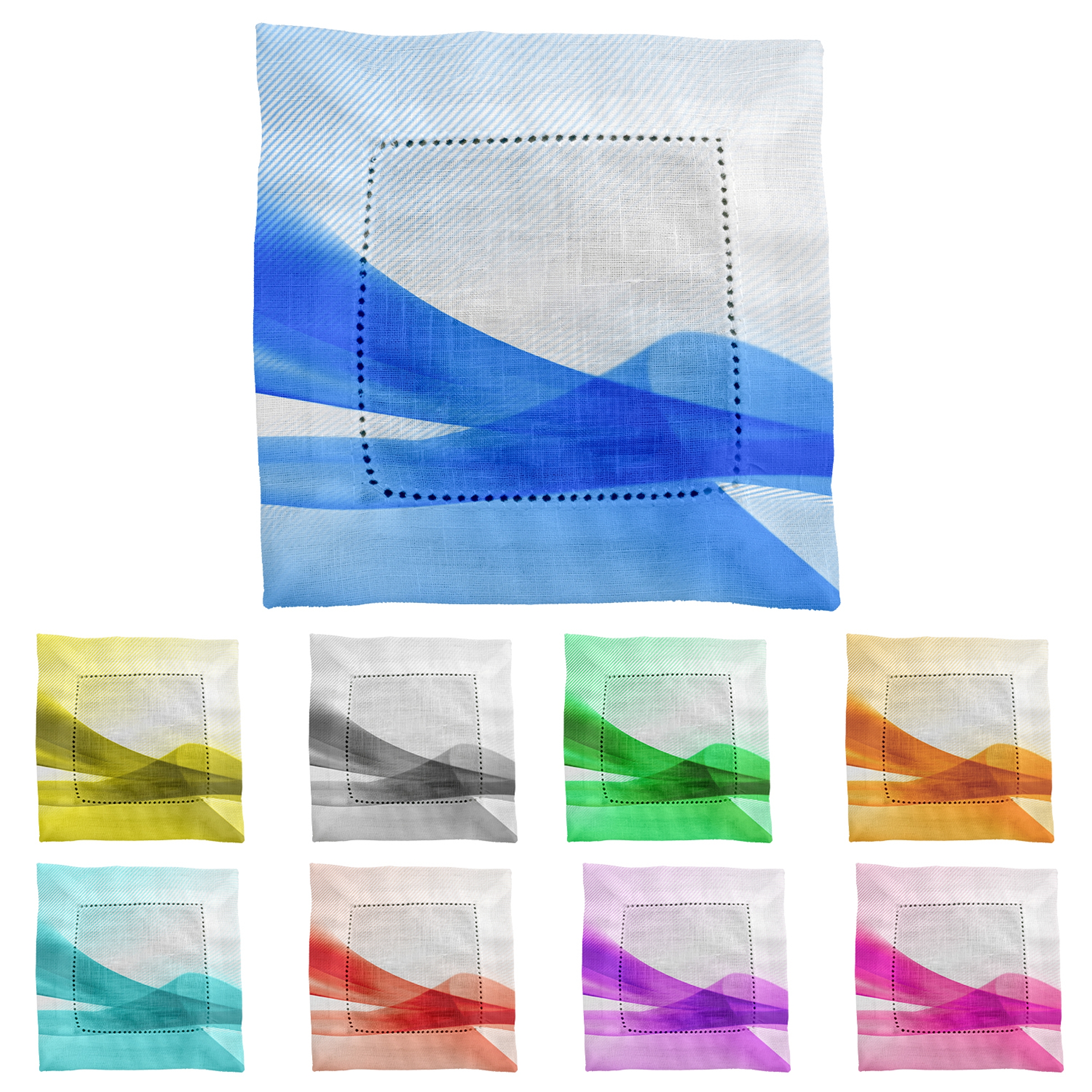 Turbulent Waves Fabric Napkin 1