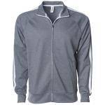 Independent Trading Co.® Unisex Lightweight Poly-Tech Track Jacket - Gunmetal Heather Grey - Independent Trading Co.® Unisex Lightweight Poly-Tech Track Jacket - Gunmetal Heather Grey -