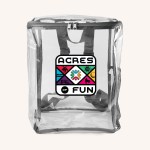 Clear Zipped Backpack - gray Clear Zipped Backpack - gray