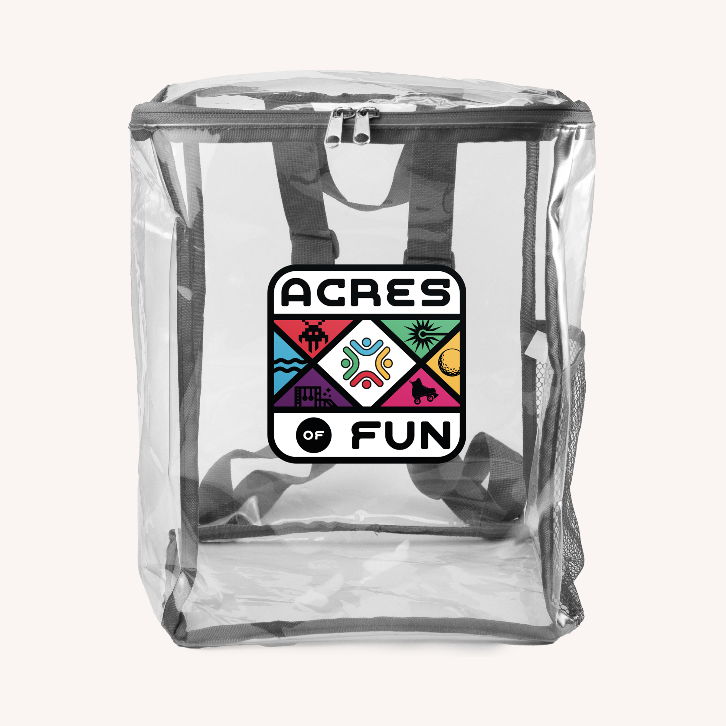 Clear Zipped Backpack 1