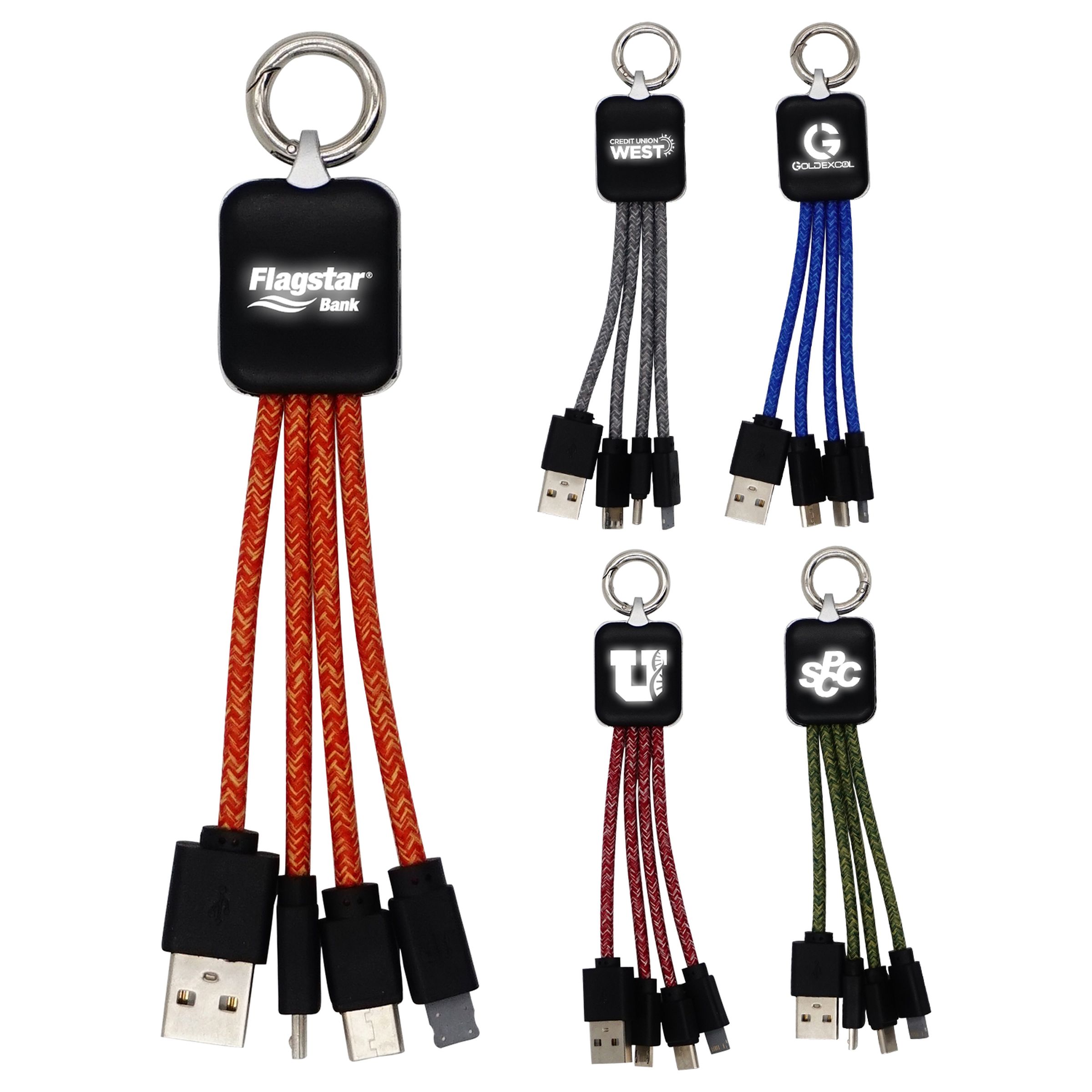 Ridge Logo Light Up Cable w/Type C USB 1