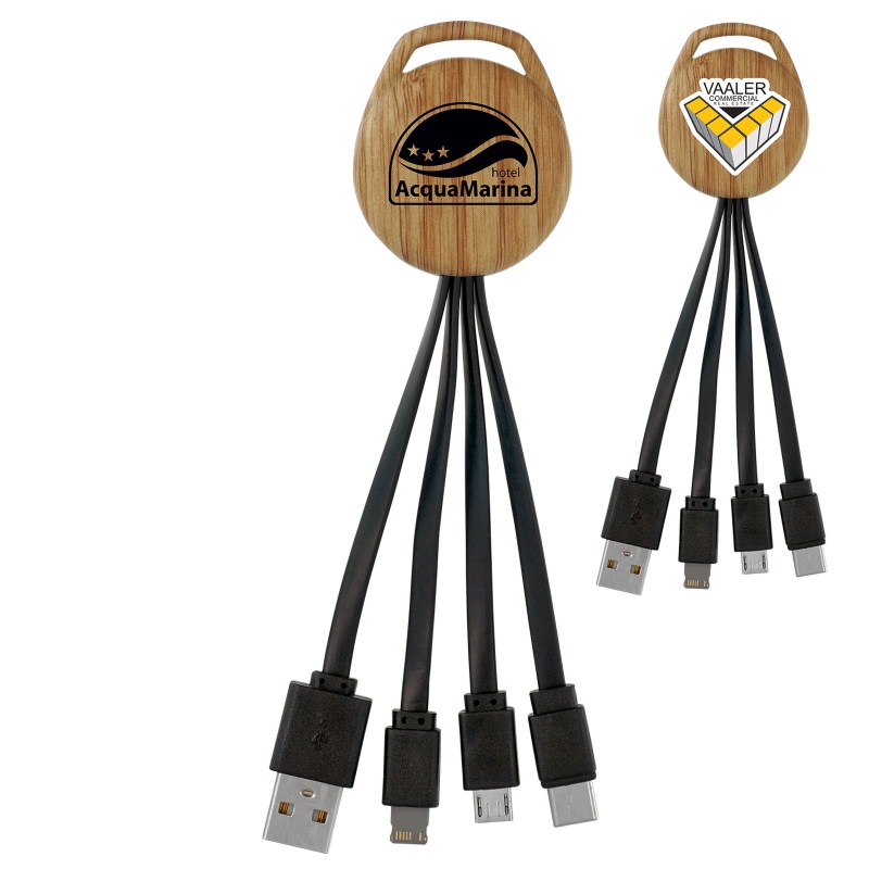 Wood Vivid 3-in-1 Charging Cable 1 Wood Vivid 3-in-1 Charging Cable 1