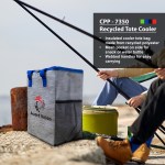 Recycled Tote Cooler - lifestyle Recycled Tote Cooler - lifestyle