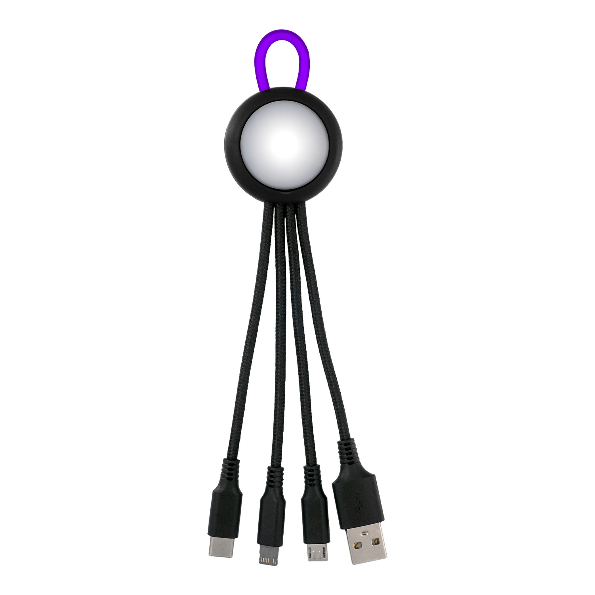 Clearview Light Up Loop 3-in-1 Charging Cable 1