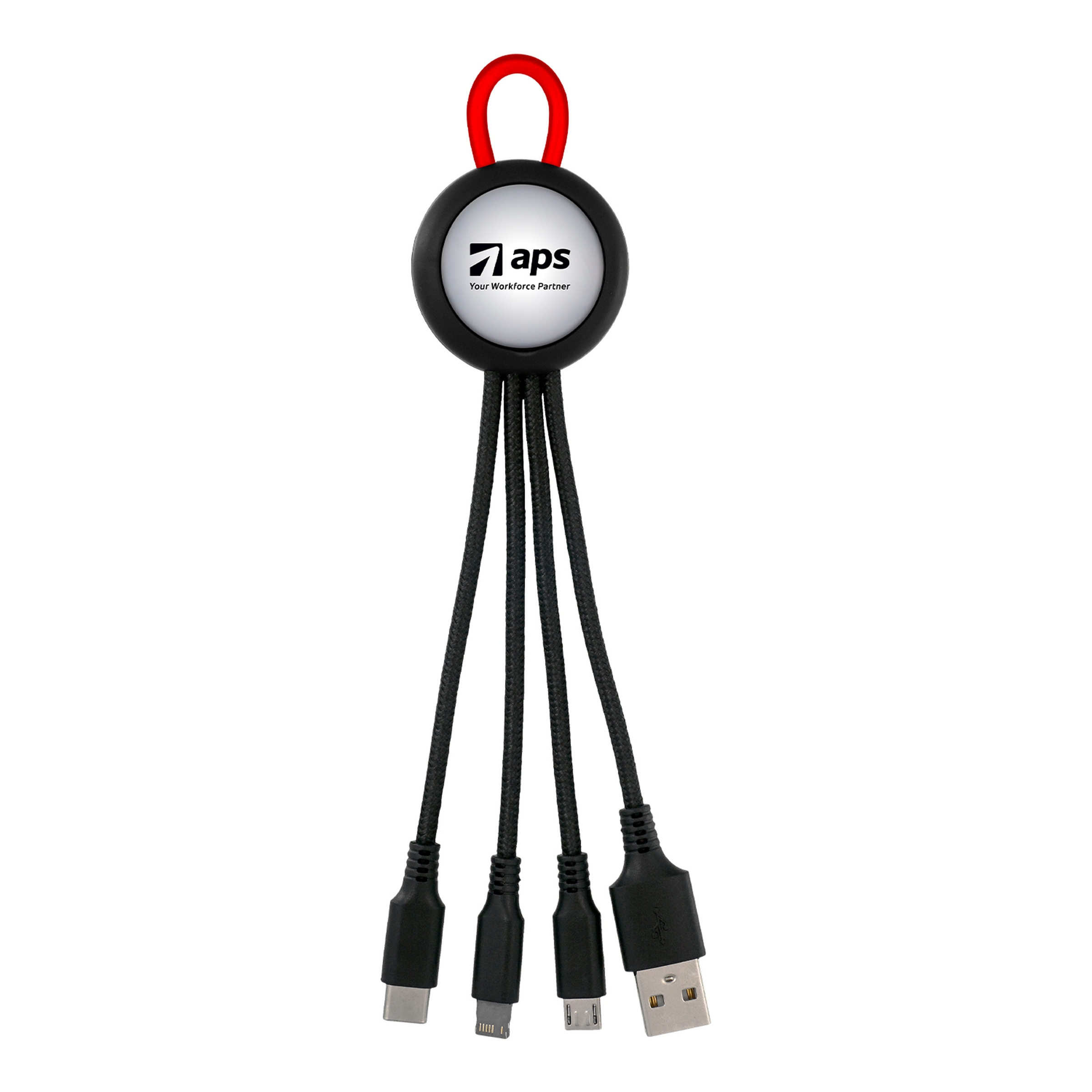 Clearview Light Up Loop 3-in-1 Charging Cable 1