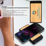 UL Bamboo High Density Swift Wireless Power Bank - Lifestyle UL Bamboo High Density Swift Wireless Power Bank - Lifestyle