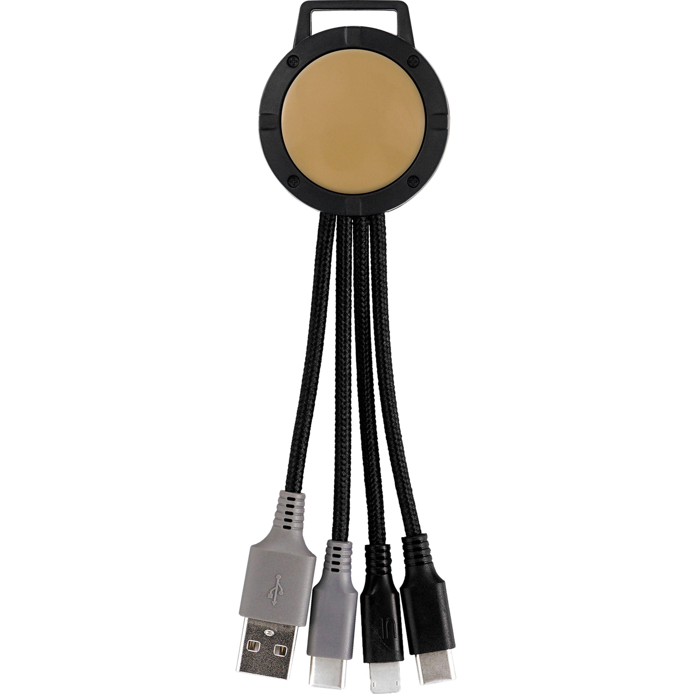 Two Tone Dual Input 3-in-1 Charging Cable 1