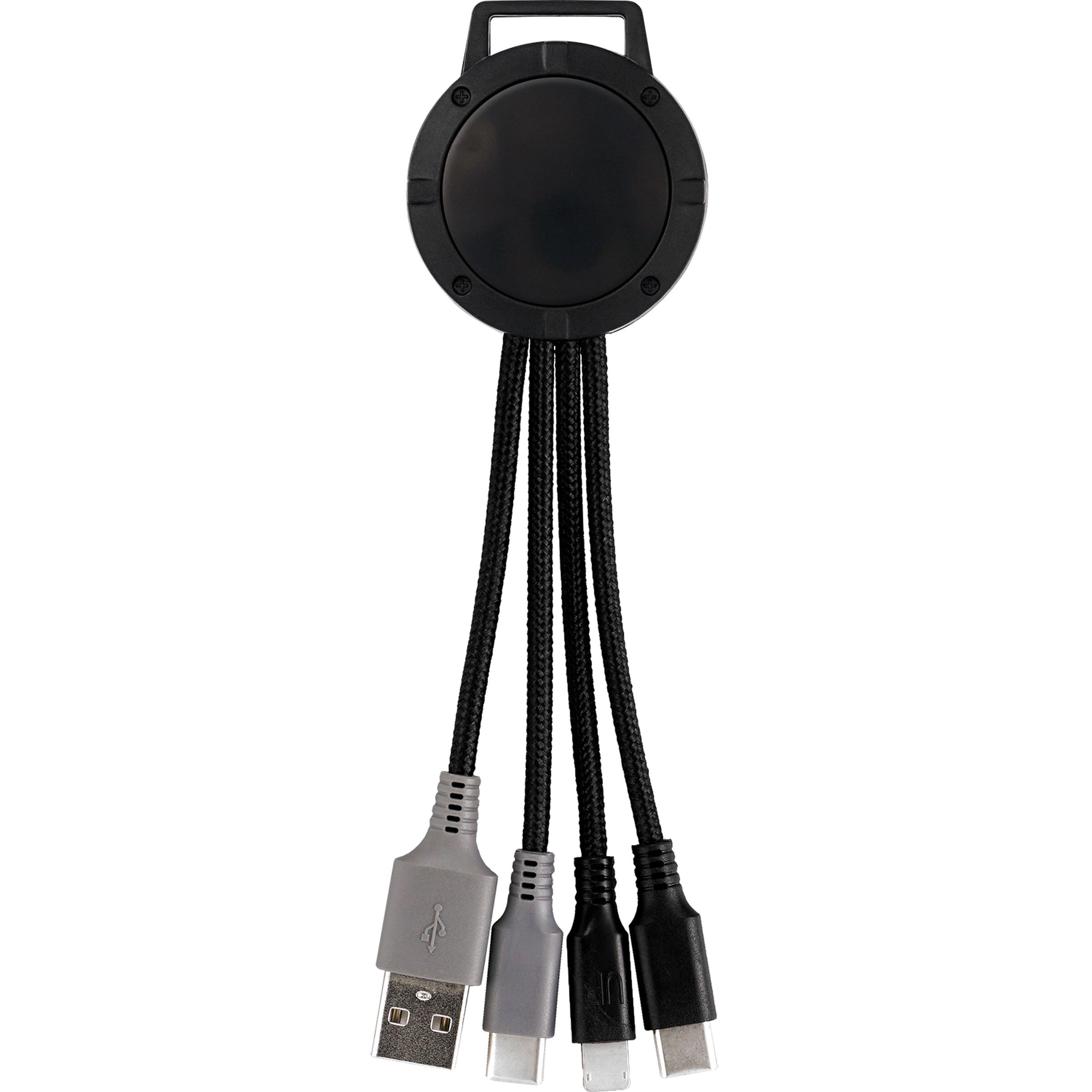 Two Tone Dual Input 3-in-1 Charging Cable 1