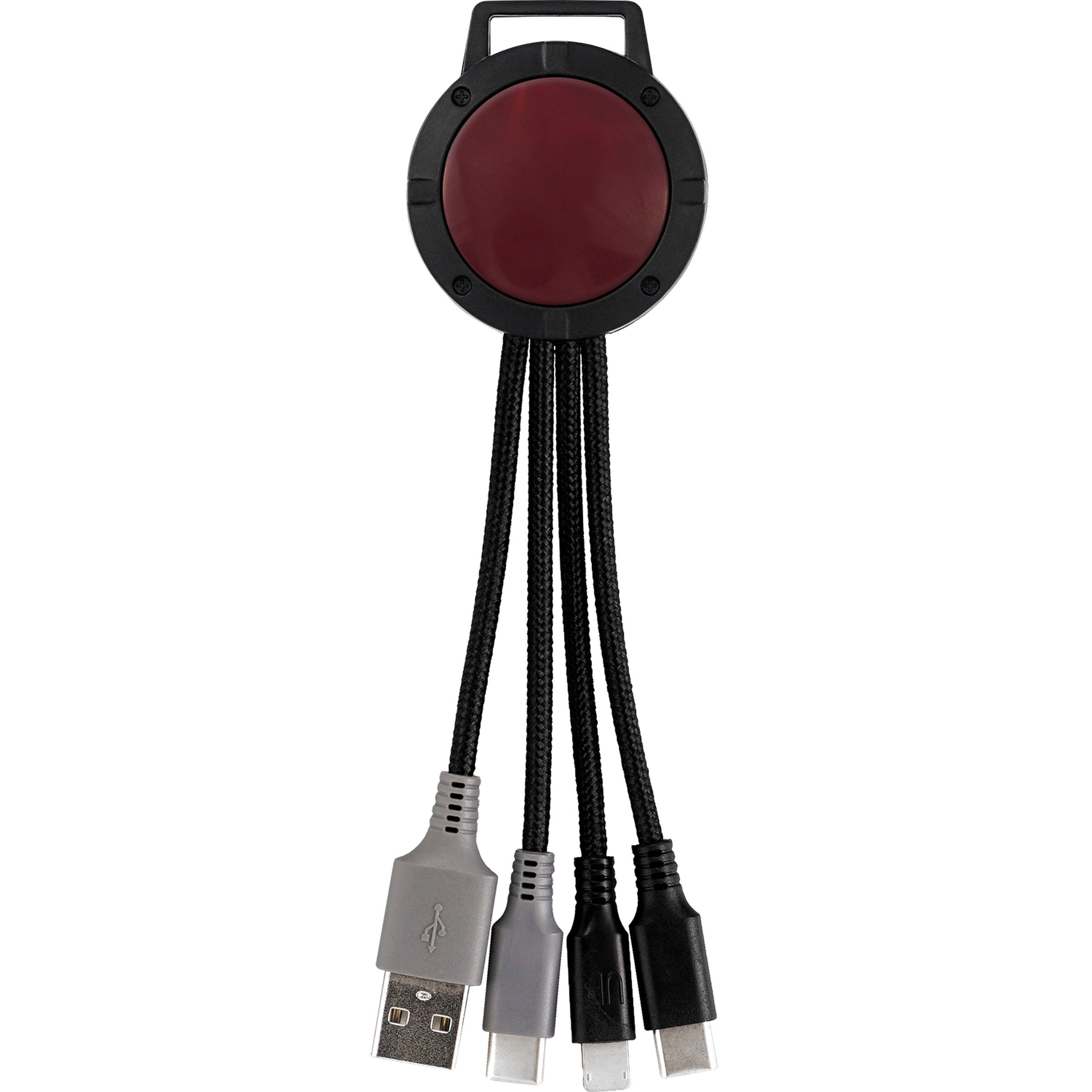 Two Tone Dual Input 3-in-1 Charging Cable 1