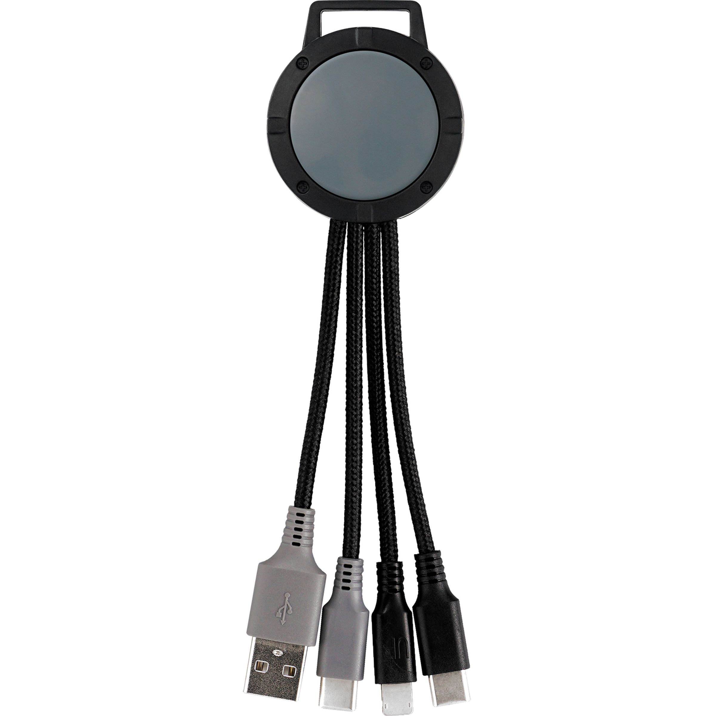 Two Tone Dual Input 3-in-1 Charging Cable 1