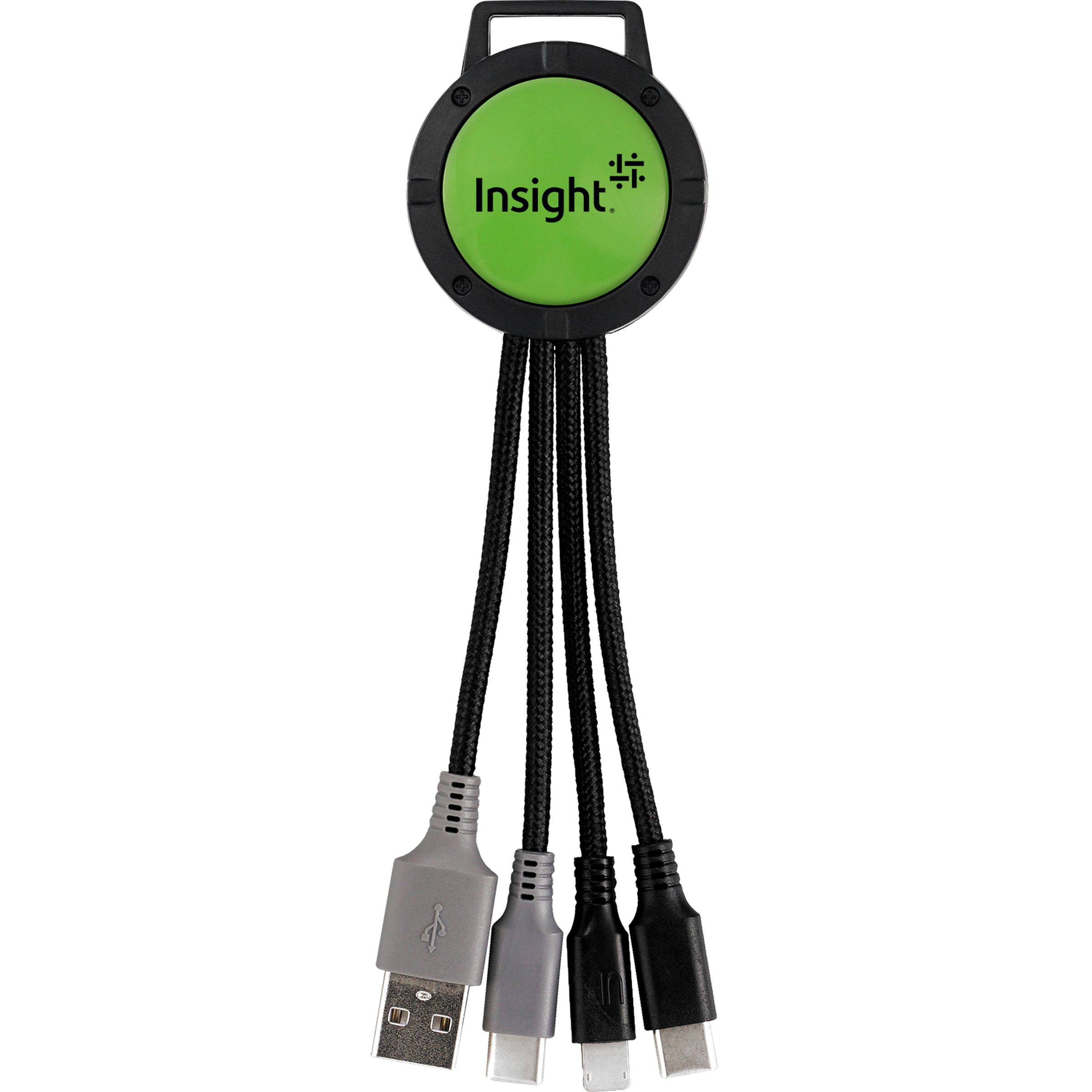 Two Tone Dual Input 3-in-1 Charging Cable 1