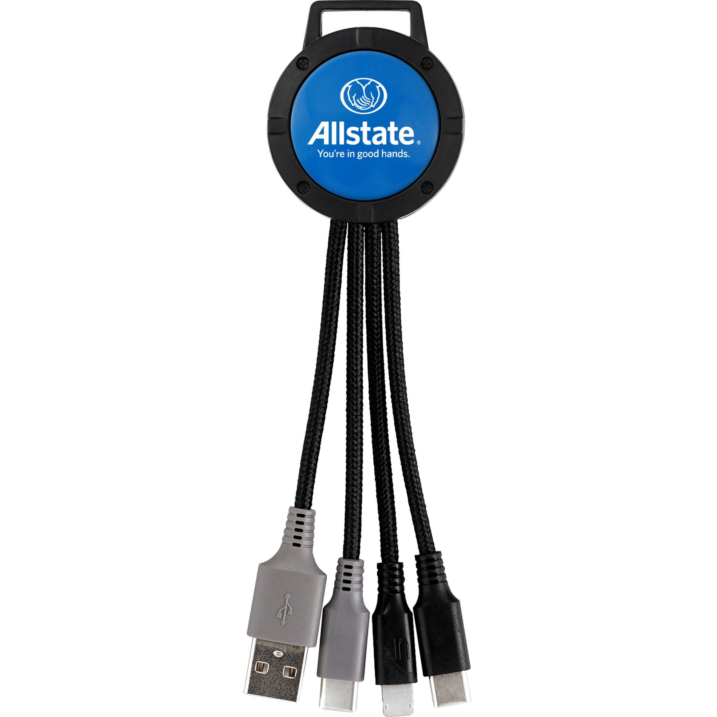 Two Tone Dual Input 3-in-1 Charging Cable 1