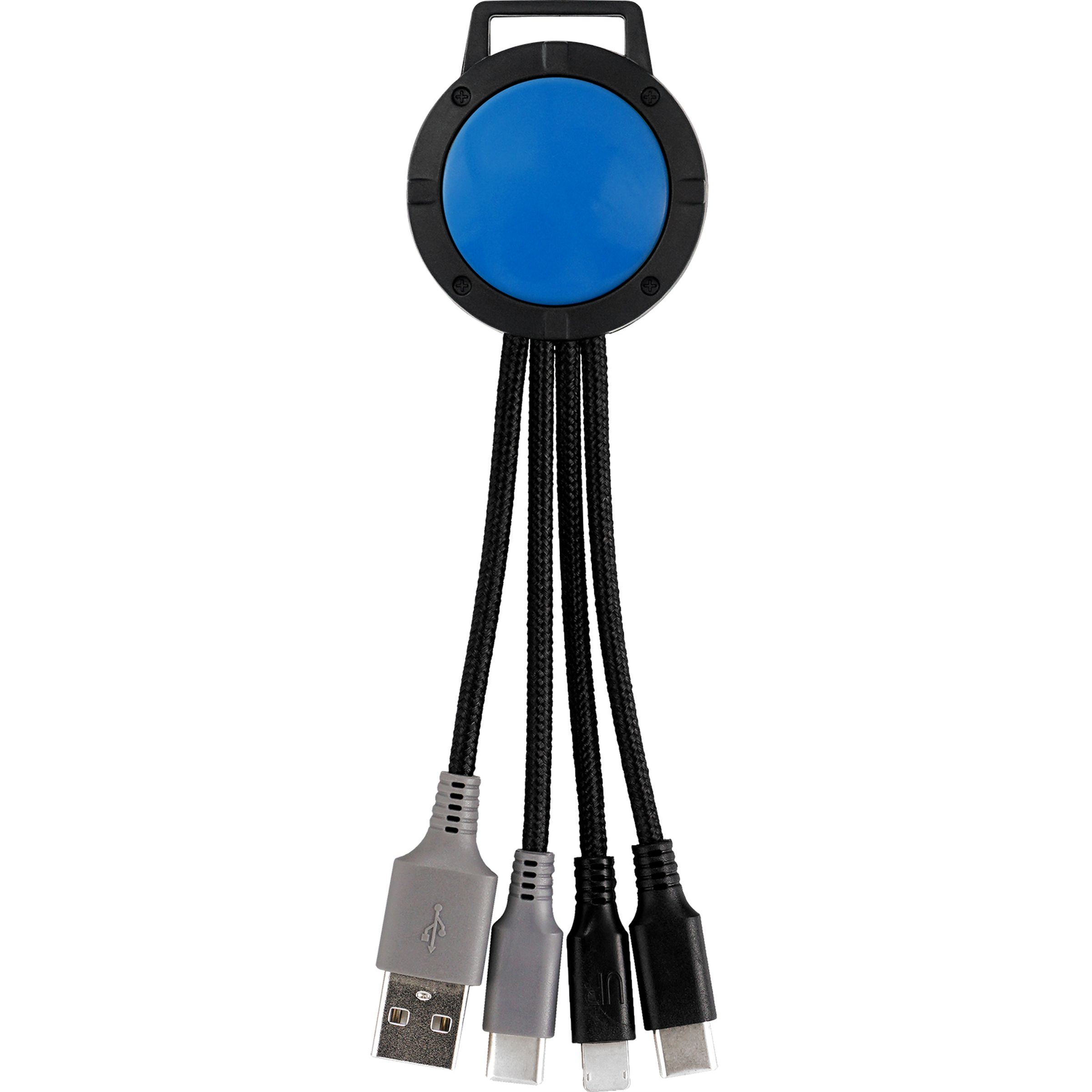 Two Tone Dual Input 3-in-1 Charging Cable 1