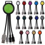 Two Tone Dual Input 3-in-1 Charging Cable 2 Two Tone Dual Input 3-in-1 Charging Cable 2