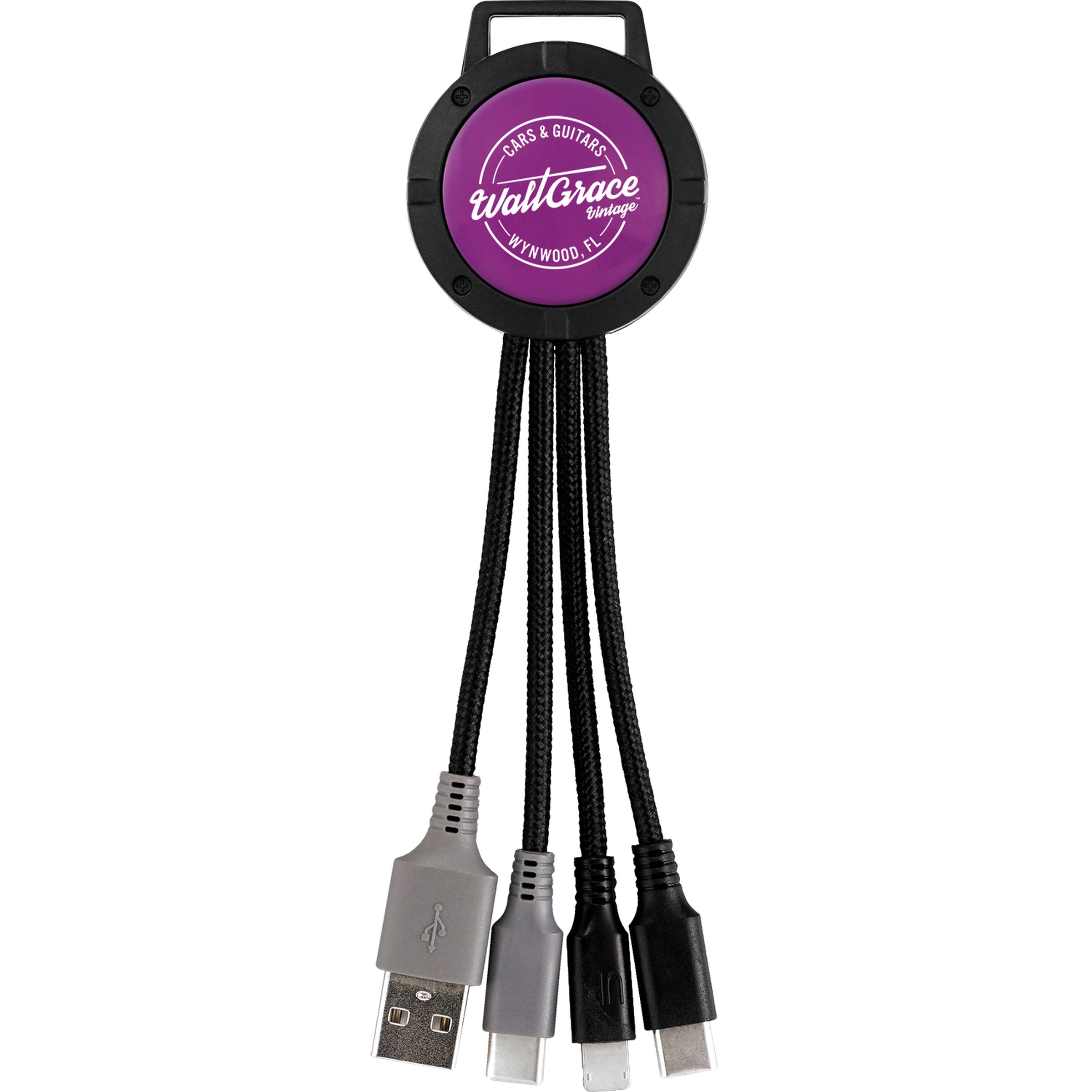 Two Tone Dual Input 3-in-1 Charging Cable 1