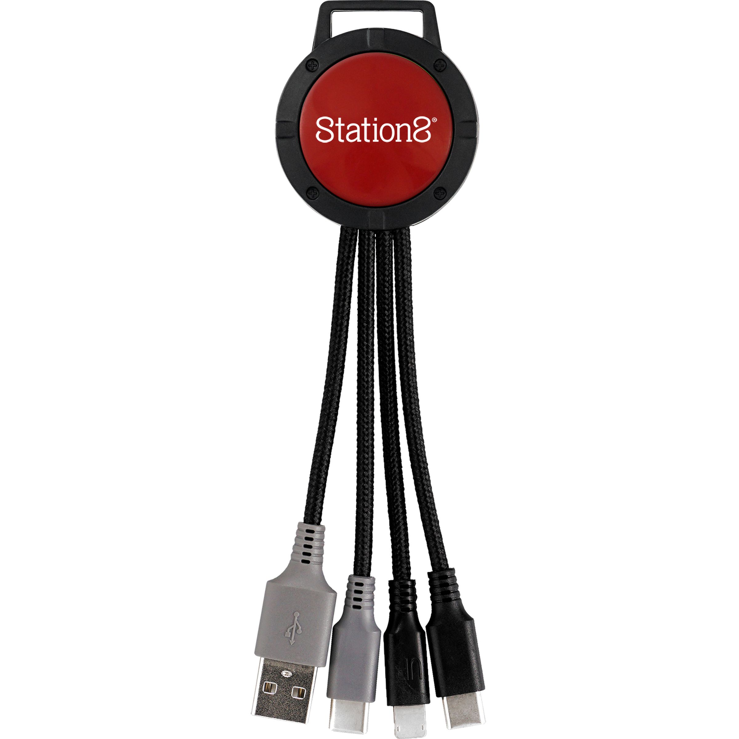 Two Tone Dual Input 3-in-1 Charging Cable 1