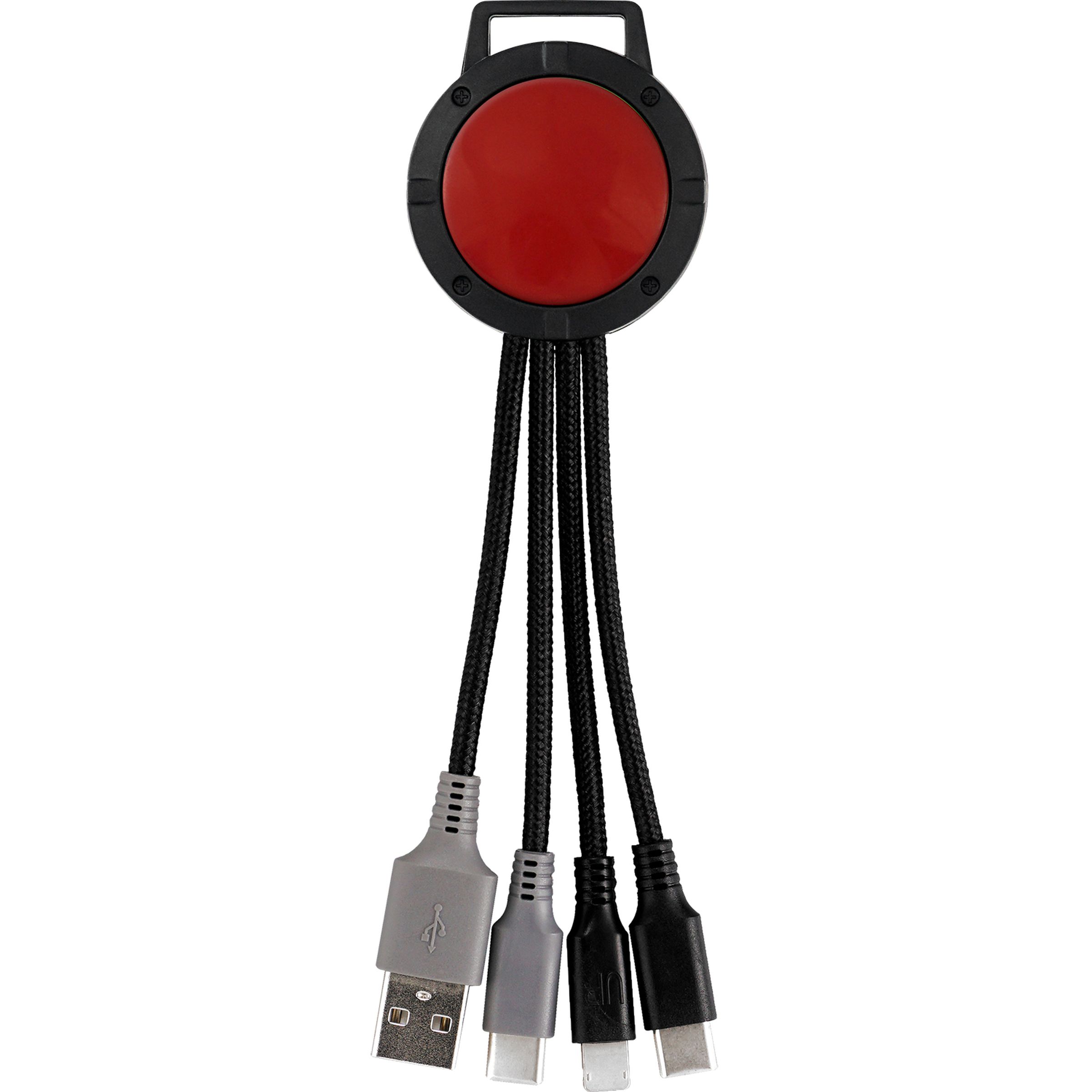 Two Tone Dual Input 3-in-1 Charging Cable 1