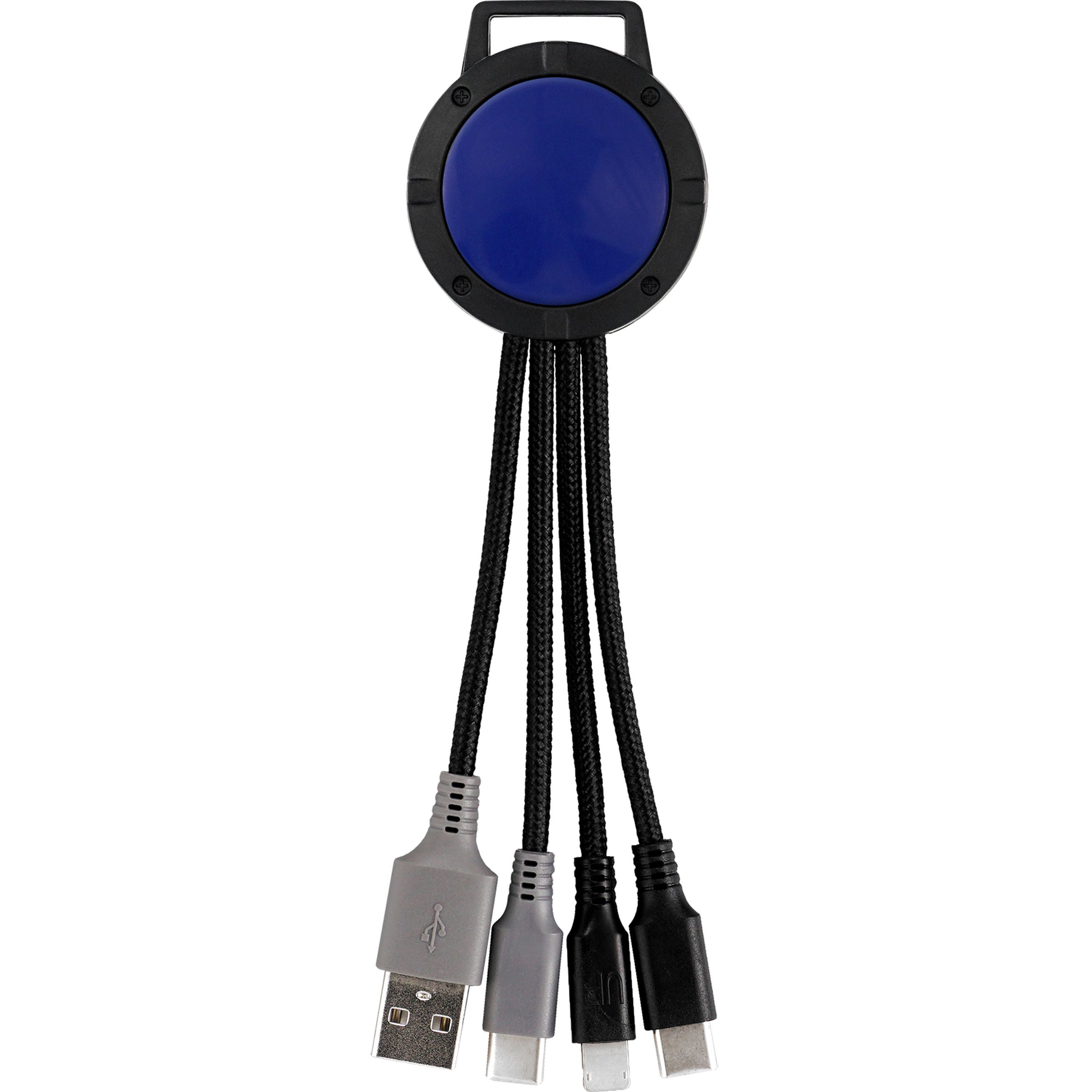 Two Tone Dual Input 3-in-1 Charging Cable 1