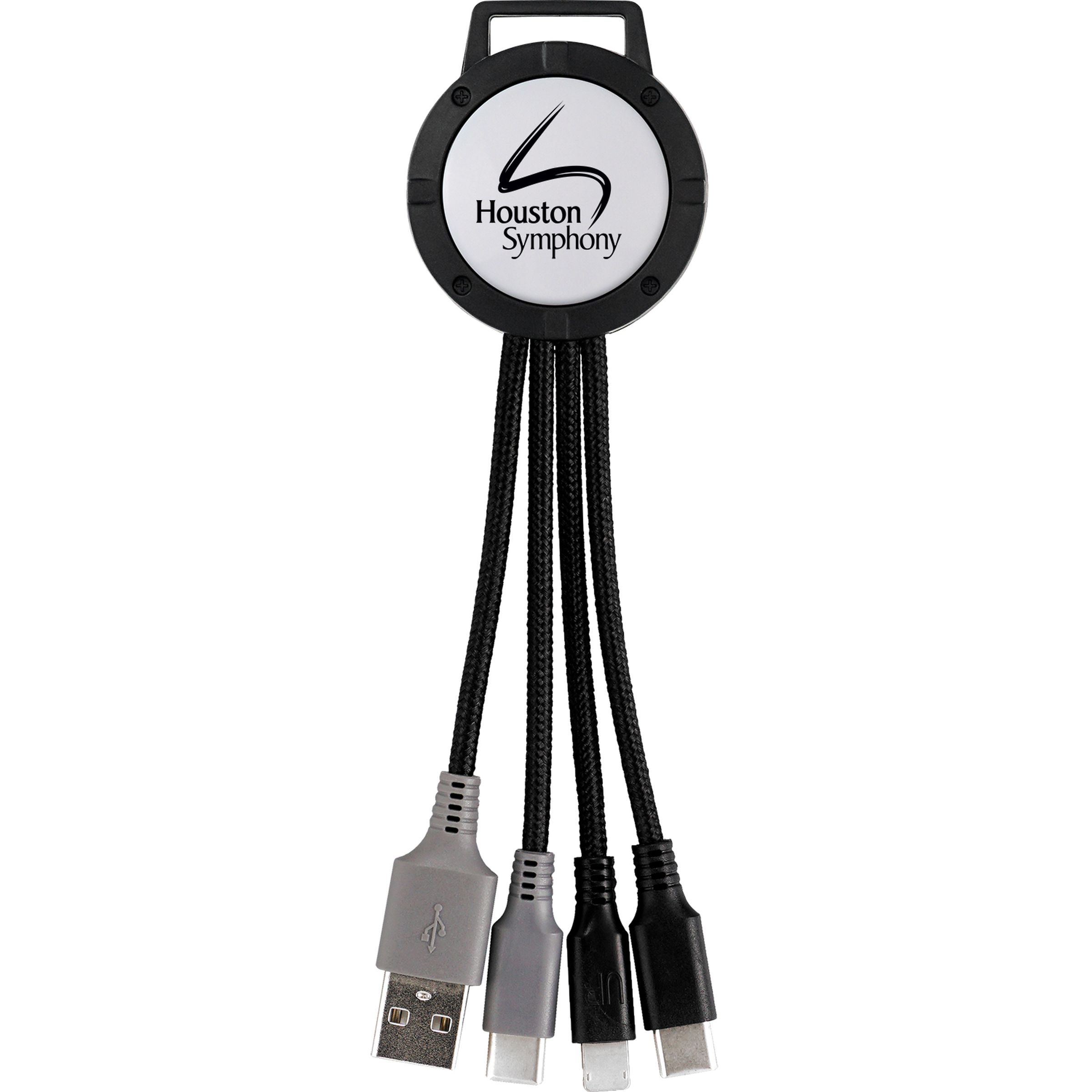 Two Tone Dual Input 3-in-1 Charging Cable 1