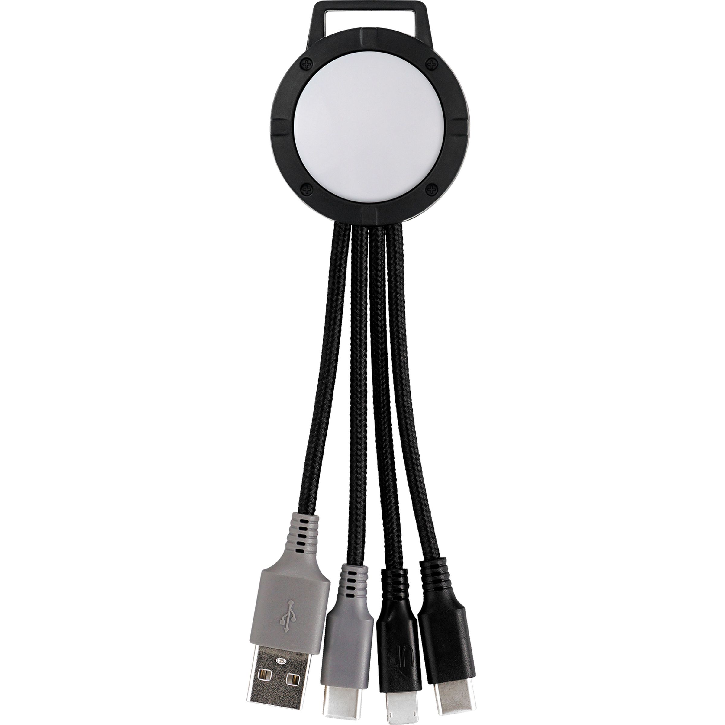 Two Tone Dual Input 3-in-1 Charging Cable 1
