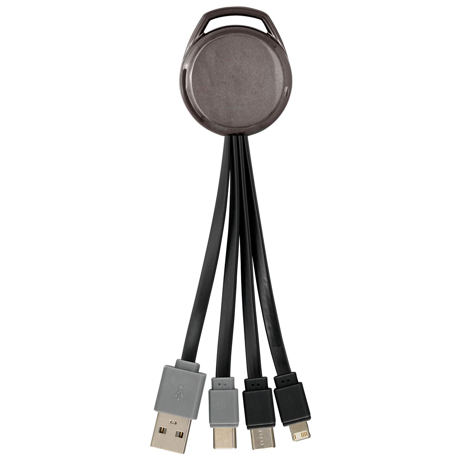 Metallic Vivid Dual Input 3-in-1 Charging Cable 1
