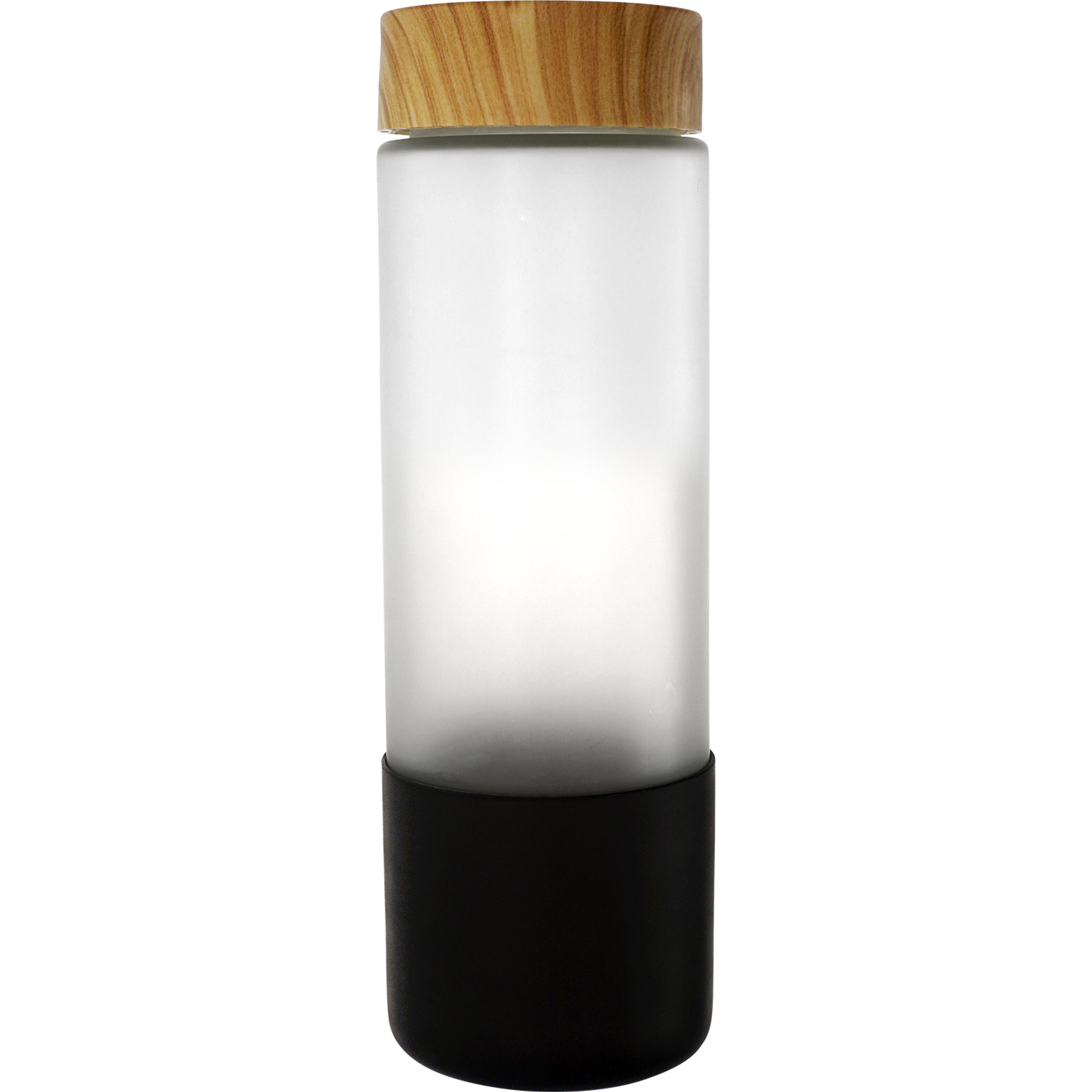 Bamboo Pattern 22 oz. Frosted Glass Bottle 1