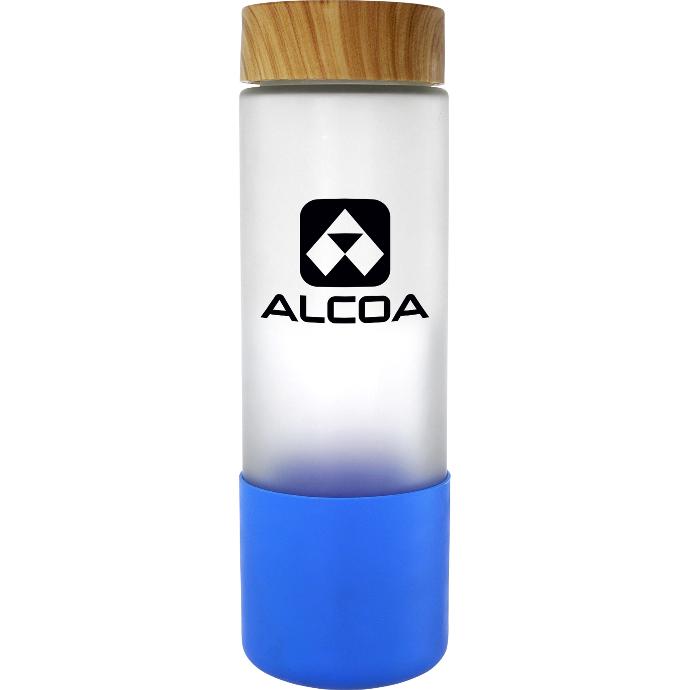 Bamboo Pattern 22 oz. Frosted Glass Bottle 1