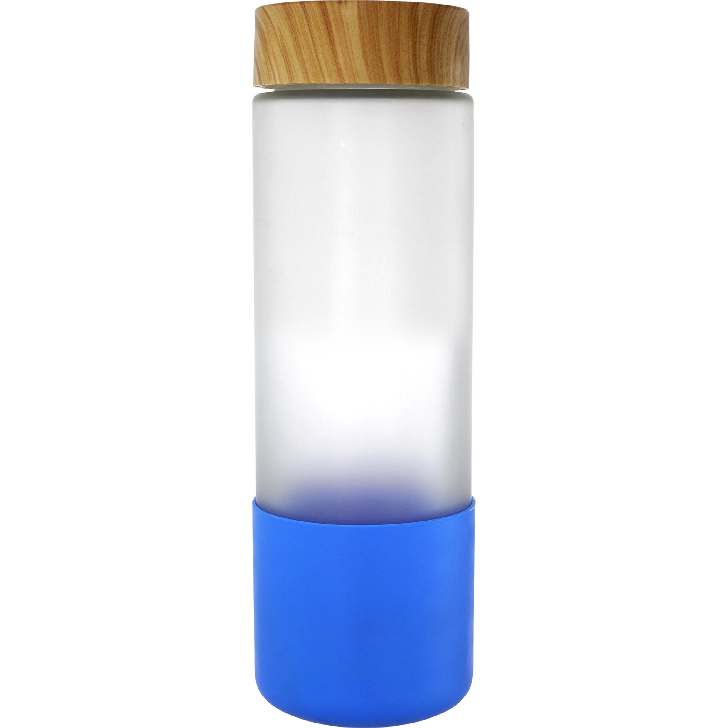 Bamboo Pattern 22 oz. Frosted Glass Bottle 1