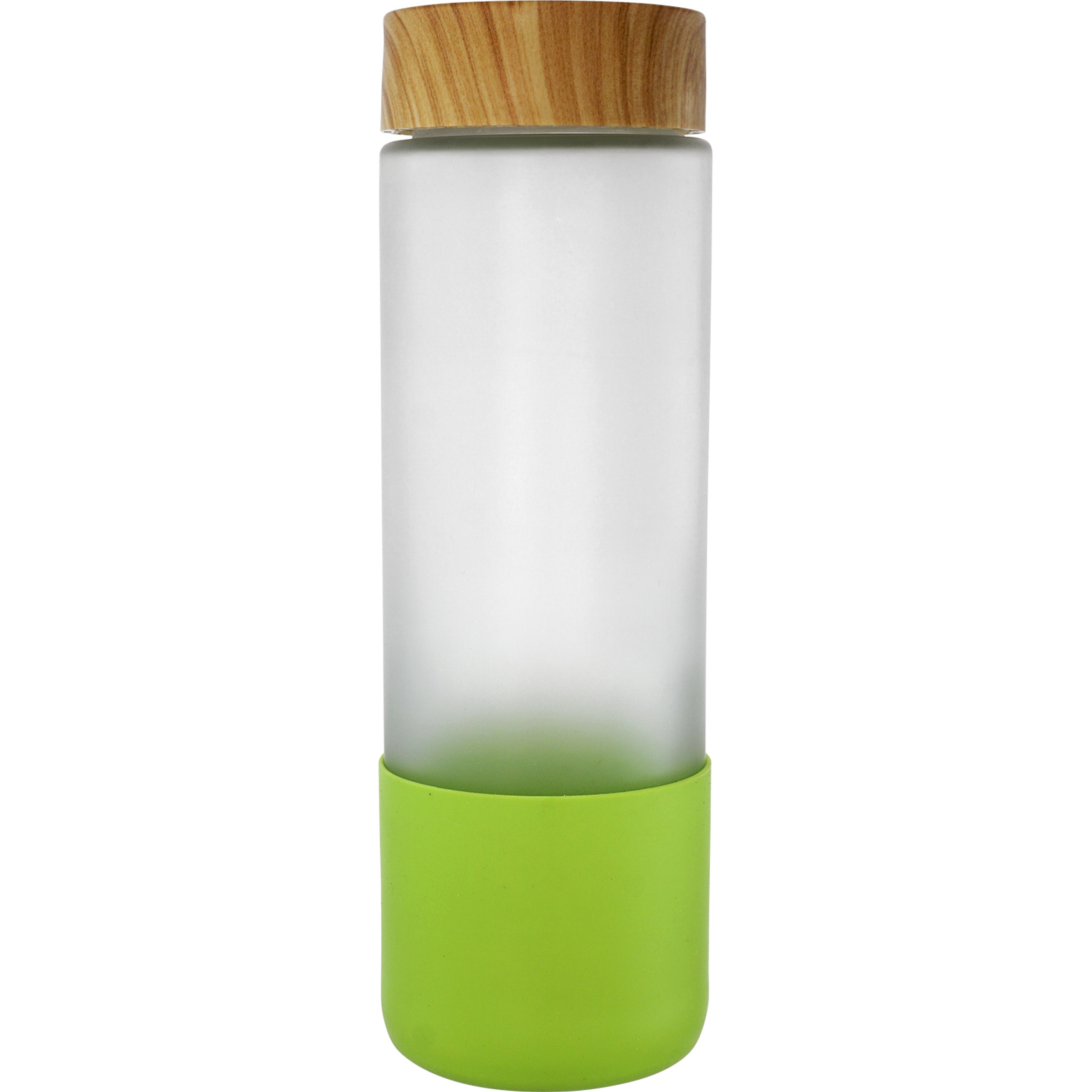 Bamboo Pattern 22 oz. Frosted Glass Bottle 1