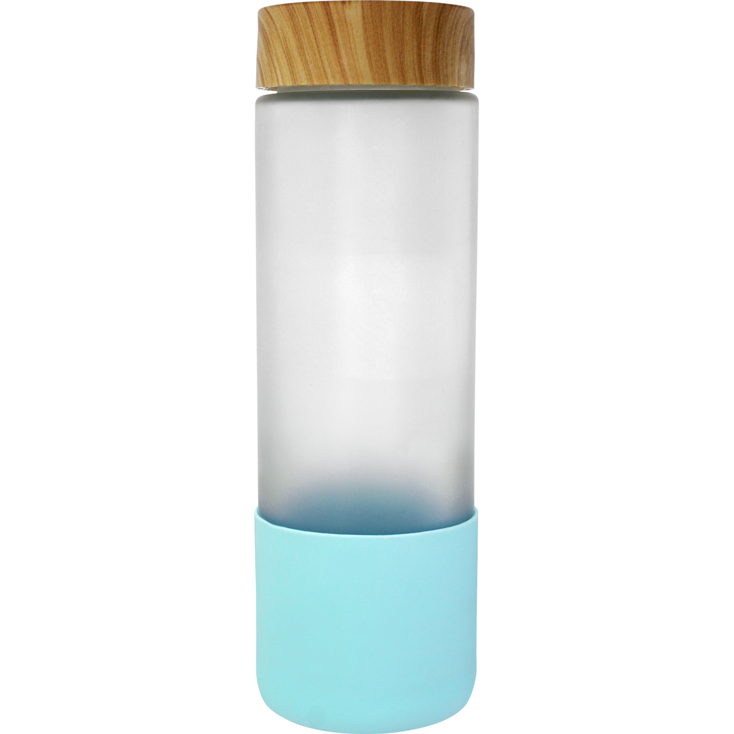 Bamboo Pattern 22 oz. Frosted Glass Bottle 1