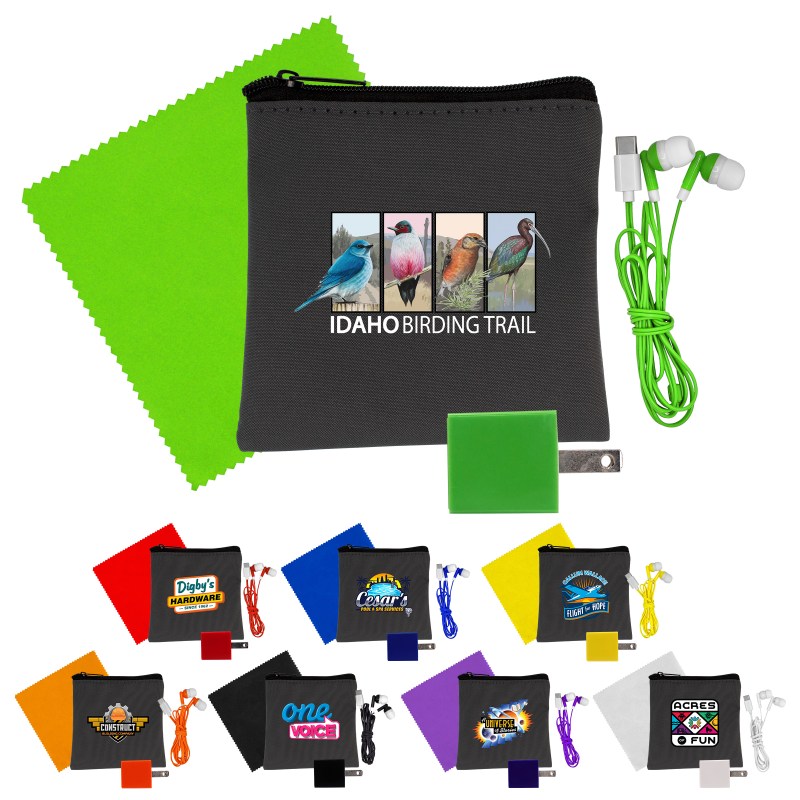 Exec Wall, Cloth & Type C Earbud Set 1 Exec Wall, Cloth & Type C Earbud Set 1