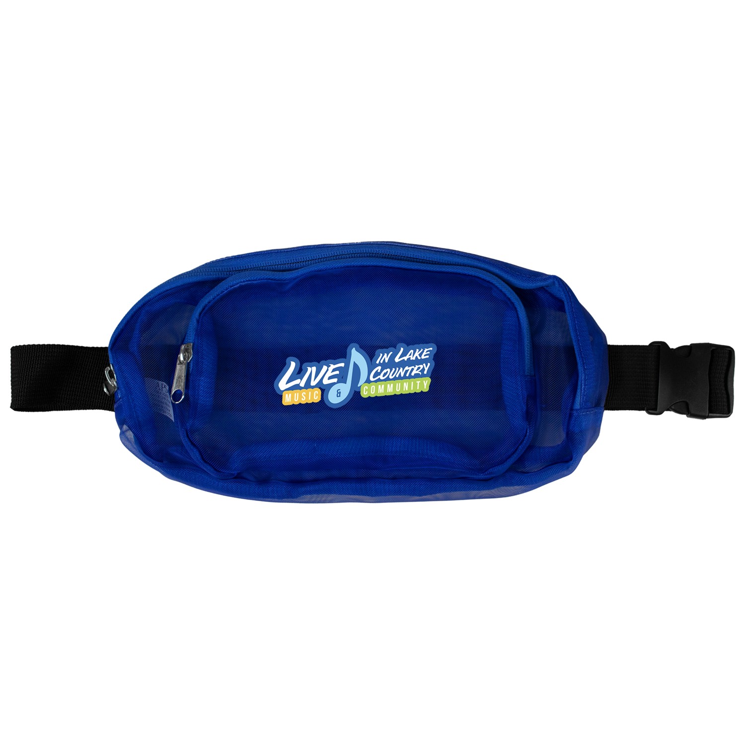Recycled Multi-Pocket Mesh Fanny Pack 1