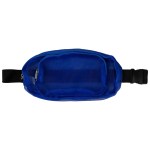 Recycled Multi-Pocket Mesh Fanny Pack - Blue Blank Recycled Multi-Pocket Mesh Fanny Pack - Blue Blank