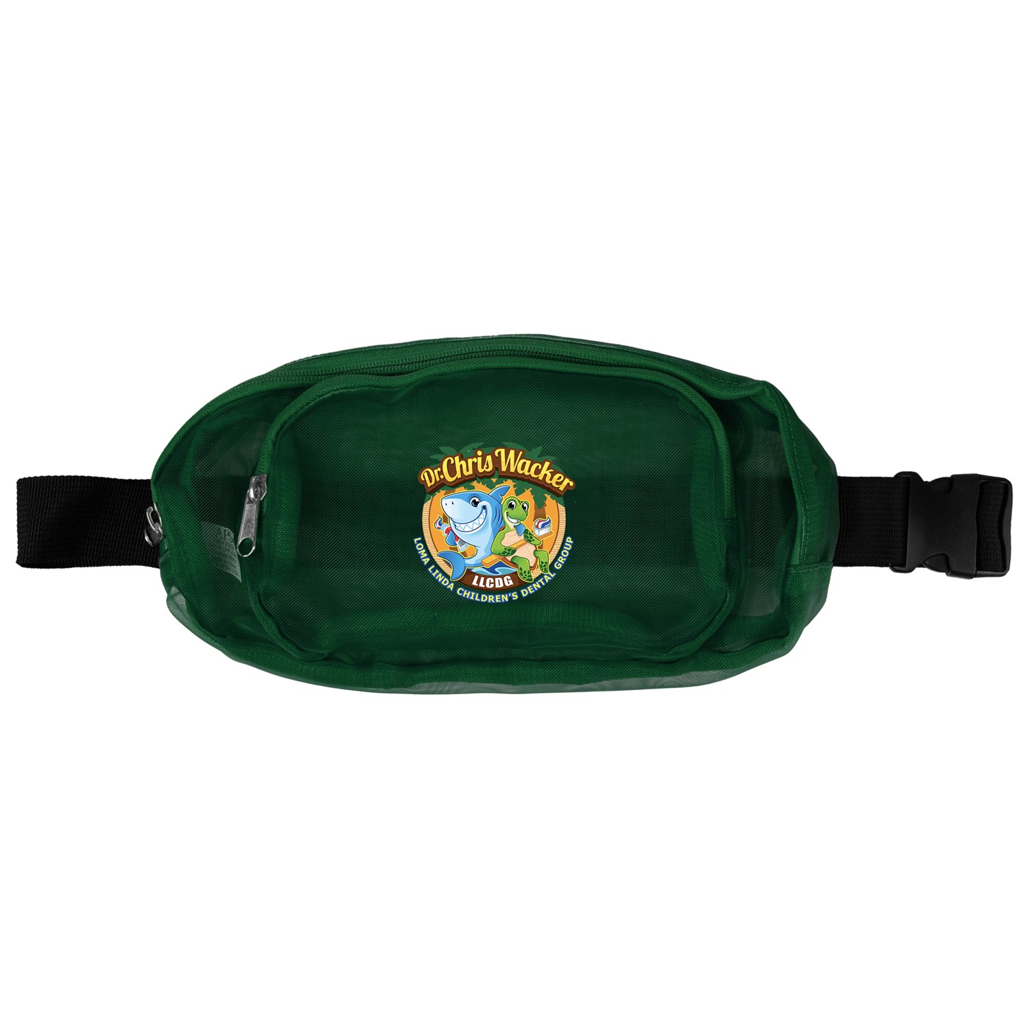 Recycled Multi-Pocket Mesh Fanny Pack 1