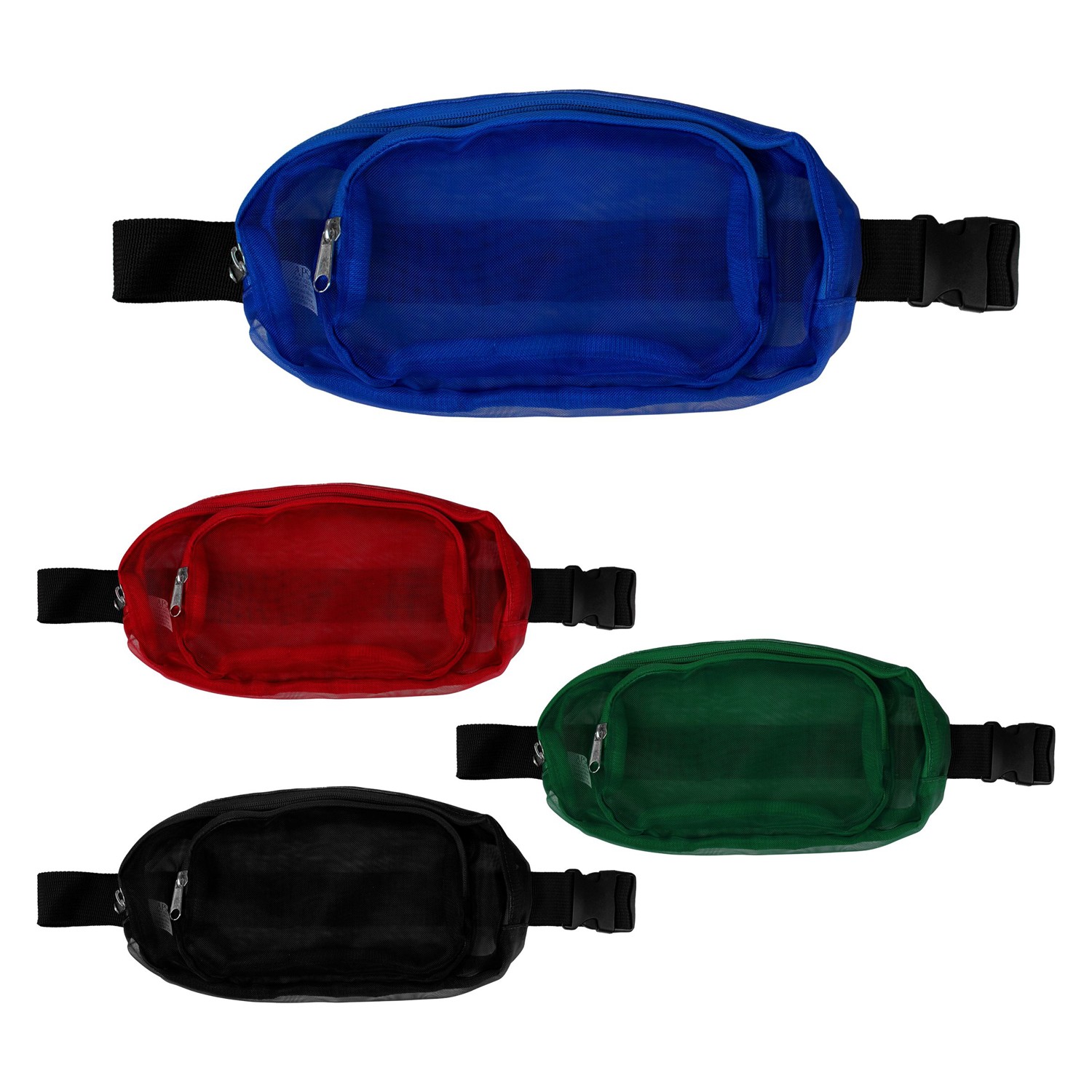 Recycled Multi-Pocket Mesh Fanny Pack 1