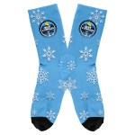 Holiday Full Color Socks - Snowflake blue Holiday Full Color Socks - Snowflake blue