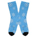 Holiday Full Color Socks - Snowflake blue Holiday Full Color Socks - Snowflake blue
