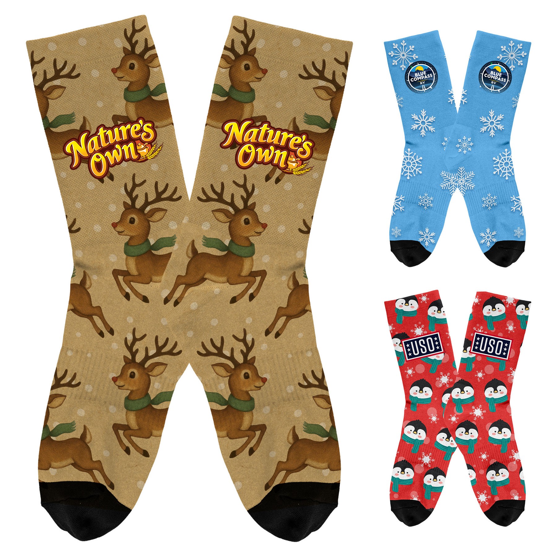 Holiday Full Color Socks 1