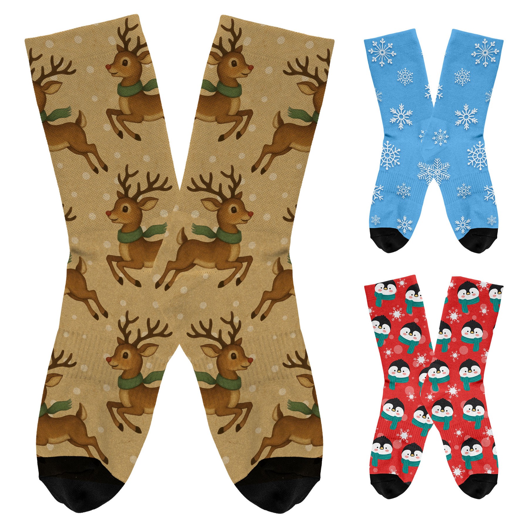 Holiday Full Color Socks 1