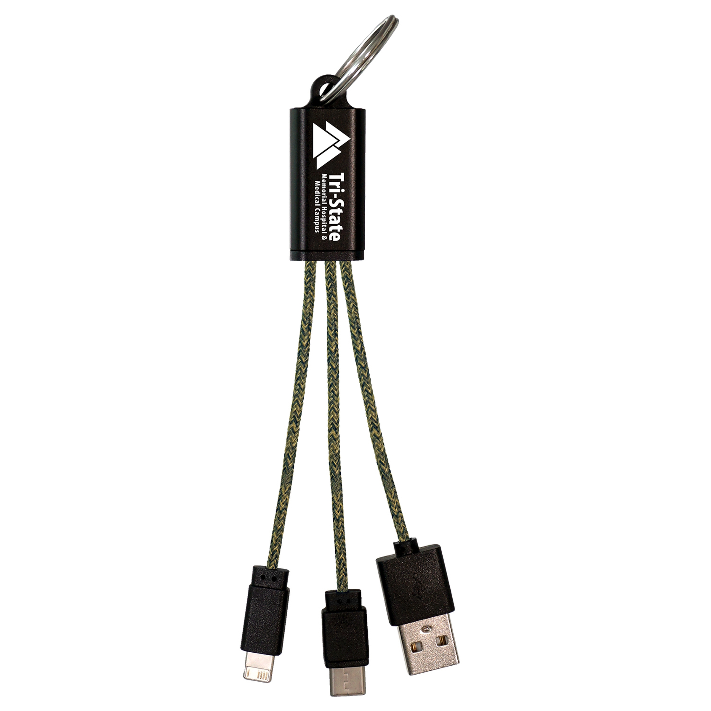 Ridge 3-in-1 Charging Cable Keychain 1