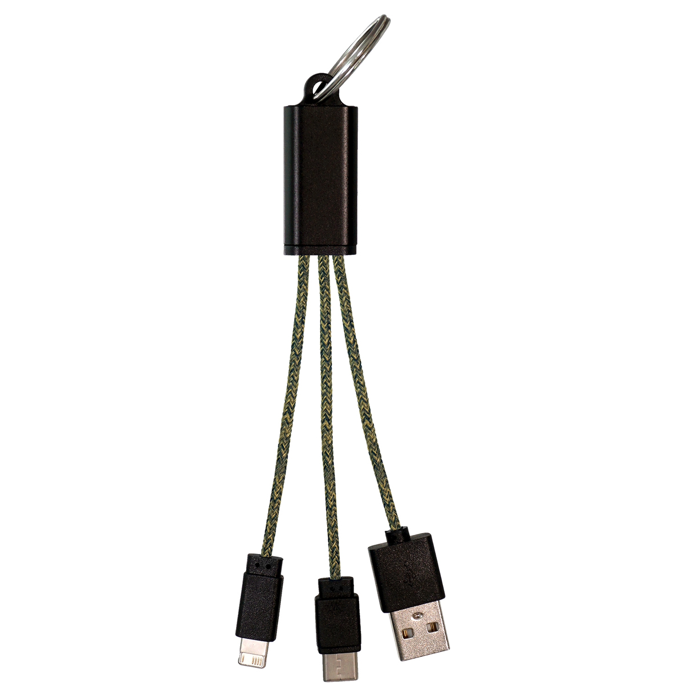 Ridge 3-in-1 Charging Cable Keychain 1
