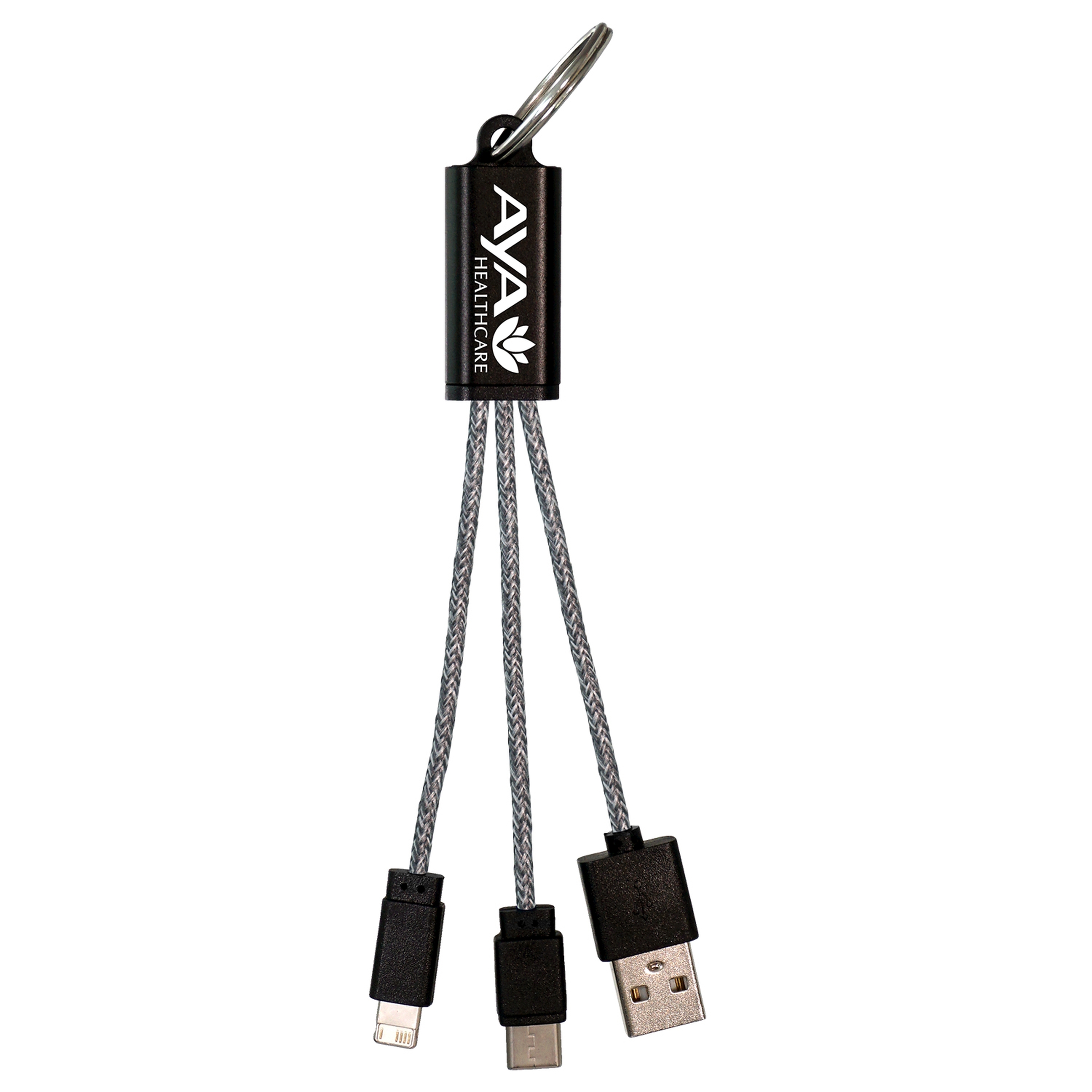 Ridge 3-in-1 Charging Cable Keychain 1