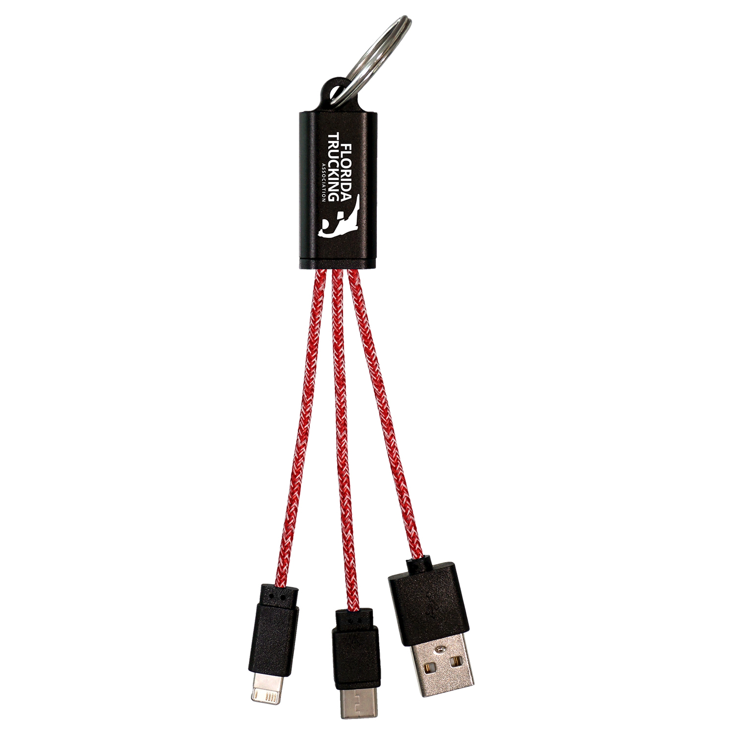 Ridge 3-in-1 Charging Cable Keychain 1