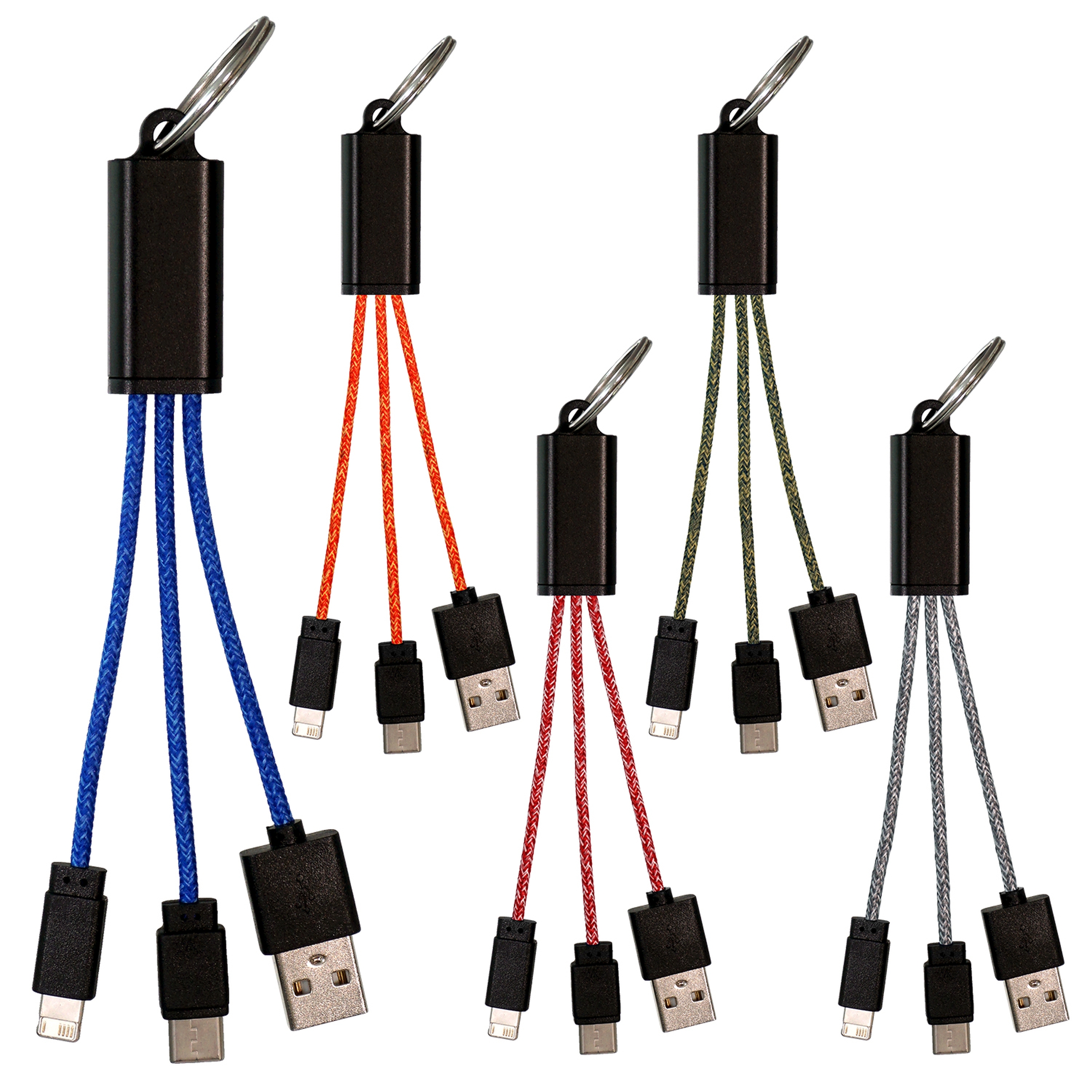 Ridge 3-in-1 Charging Cable Keychain 1