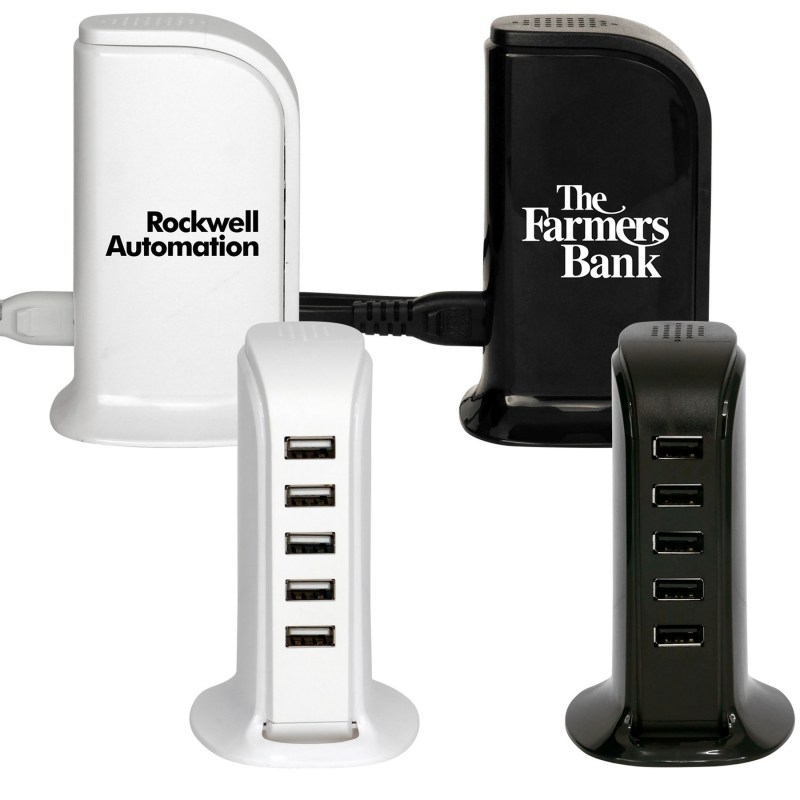 UL 5 Port USB Charging Tower 1 UL 5 Port USB Charging Tower 1