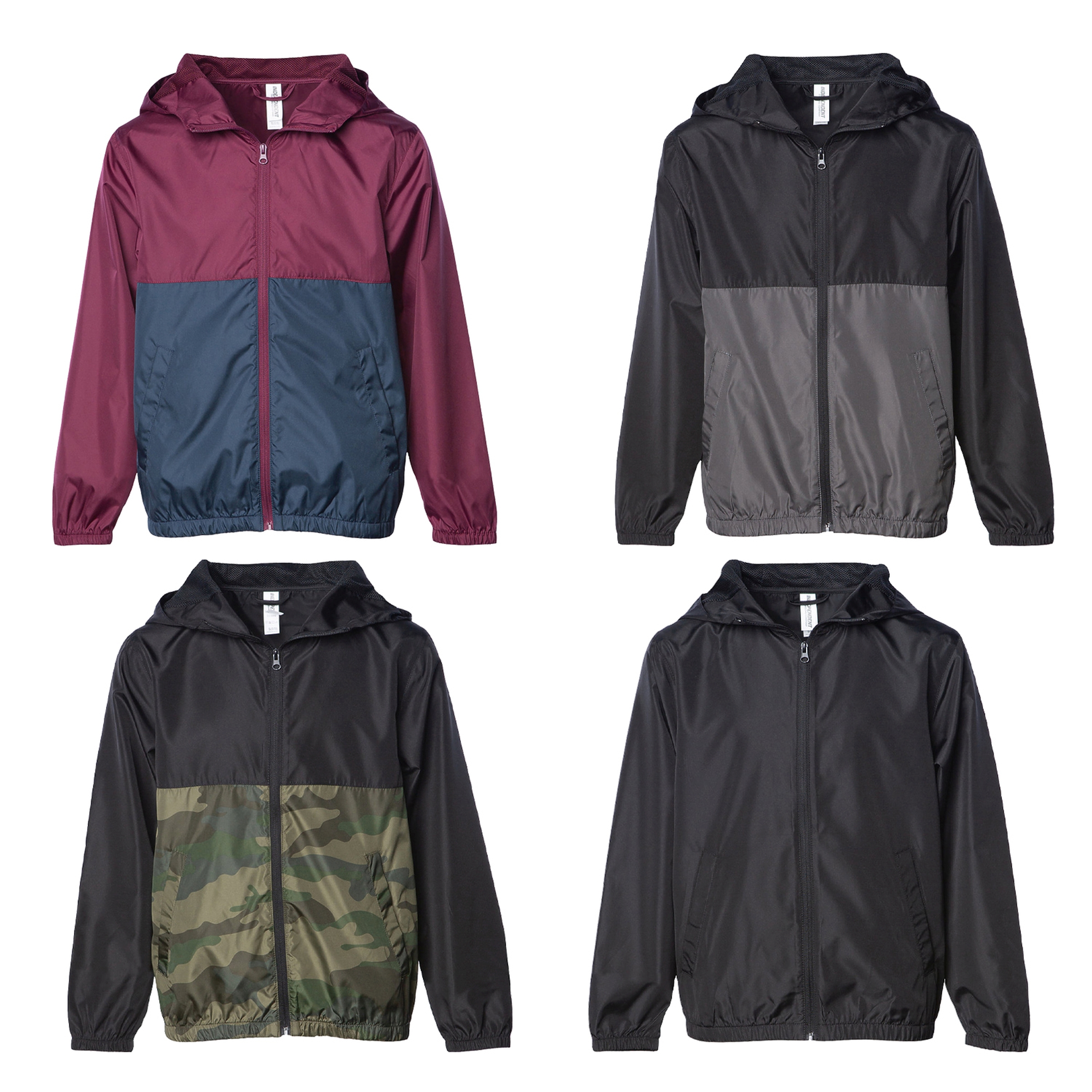 Independent Trading Co.® Youth Lightweight Windbreaker Jacket 1