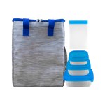 Portion Control & Snack Tote Set - Blue Portion Control & Snack Tote Set - Blue