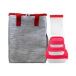 Portion Control & Snack Tote Set - Red Portion Control & Snack Tote Set - Red