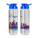 Lumina Full Color 24 oz. Bottle with Easy Pour Lid - Blue Logo Lumina Full Color 24 oz. Bottle with Easy Pour Lid - Blue Logo