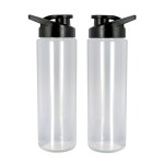 Lumina Full Color 24 oz. Bottle with Easy Pour Lid - Black Blank Lumina Full Color 24 oz. Bottle with Easy Pour Lid - Black Blank